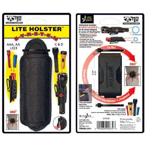 Save Now Nite Ize Lite Holster Black Flashlight Holster