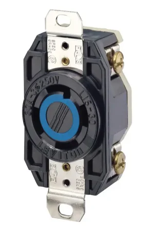Big Sale Leviton V-O-Max 30 amps 250 V Black Outlet L15-30R 1 pk