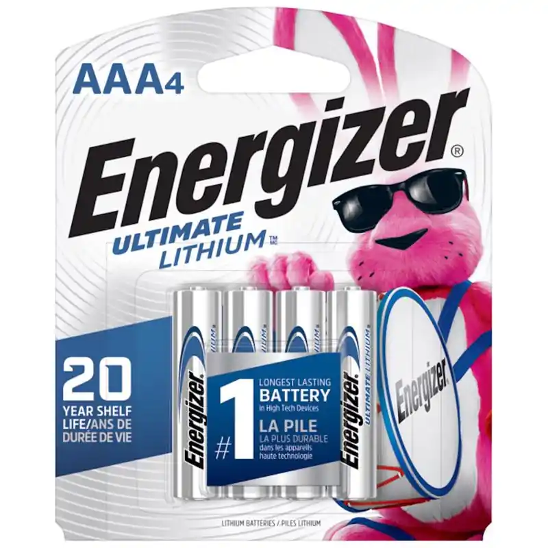 Energizer Ultimate Lithium AAA 1.5 V 1250 mAh Battery L92BP-4 4 pk Price Cut