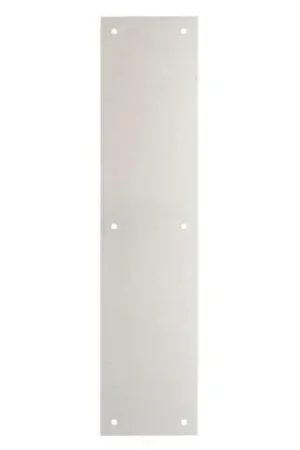Brinks 15 in. L Satin Aluminum Push Plate Professional Grade