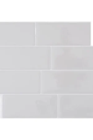 Smart Tiles 8.38 in. W X 11.56 in. L Gray Mosaic Vinyl Adhesive Wall Tile 4 pc, Pack of 6 Seasonal Sale