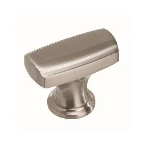 One Day Deal Amerock Highland Ridge Collection Round Cabinet Knob 1-1/8 in. D 1-1/8 in. Satin Nickel 1 pk
