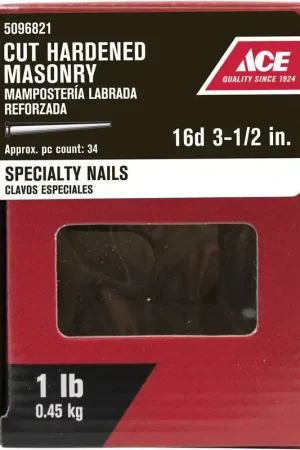 Ace 16D 3-1/2 in. Masonry Bright Steel Nail Flat Head 1 lb Save Now