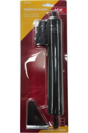 Ace Black Steel Pneumatic Screen/Storm Door Closer While Supplies Last