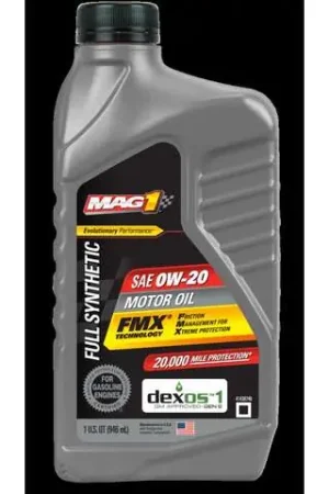 Certified Mag1 FMX 0W-20 4-Cycle Synthetic Motor Oil 1 qt 1 pk, Pack of 6
