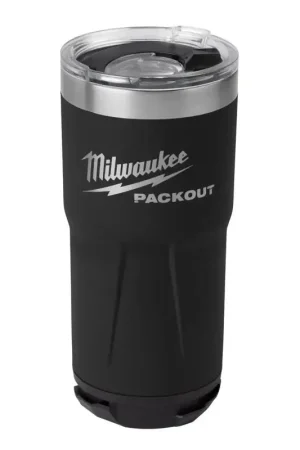 Best Choice Milwaukee Packout 20 oz Black Double Wall Tumbler