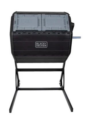 Black+Decker 40 gal Black Plastic/Steel Tumbling Composter Lid Included Super Sale