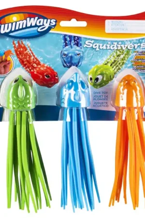 Certified Swimways Assorted Rubber Squidivers Dive Sticks