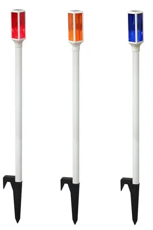 Alpine Multicolored Plastic/Resin 42 in. H Driveway Marker Set Outdoor Garden Stake, Pack of 24 Big Sale