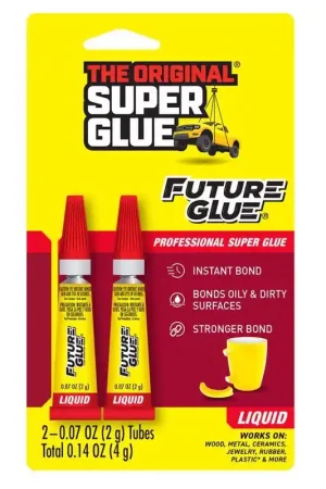 The Original Super Glue Future Glue Super Strength Clear All Purpose Super Glue 2 pk, Pack of 12 Top Rated