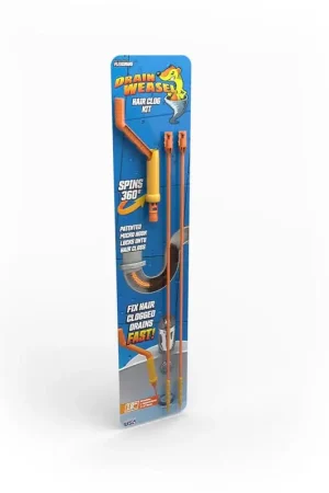 FlexiSnake The Drain Weasel 1.5 ft. L Hair Clog Tool Starter Kit Authentic