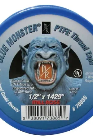 Mill Rose Blue Monster Blue 1/2 in. W X 1429 in. L Thread Seal Tape Don't Miss Out