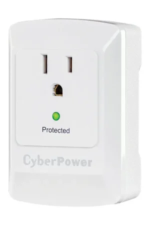 CyberPower Essential 0 ft. L 1 outlets Wall Tap White 900 J Limited Offer
