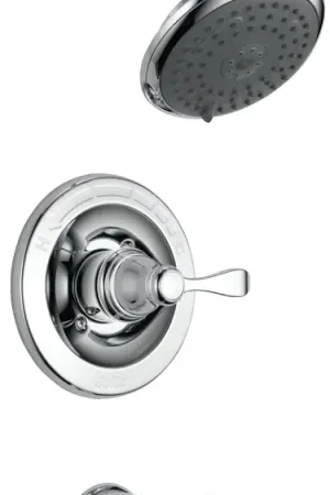 Delta Porter Series 144984 Tub and Shower Trim, 3-Spray Setting, Brass, Chrome-Plated High Quality
