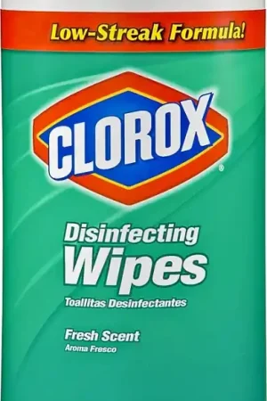 Grab Now Clorox 01656 Disinfecting Wipes Can, Fresh, White