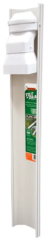Frost King GWS3W PALLET Downspout Extender, 6 ft L Extended, Plastic, White, For: 2 x 3 in and 3 x 4 in Downspouts Buy Direct