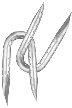 Rangemaster 7467 Fence Staple, Galvanized, 1-1/2 in L, 9 ga Exclusive Offer