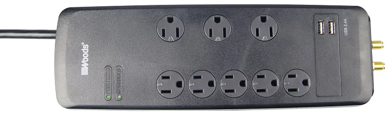 Seasonal Sale Woods 41629 Surge Protector Strip, 120 V, 15 A, 8 -Outlet, 3540 J Energy