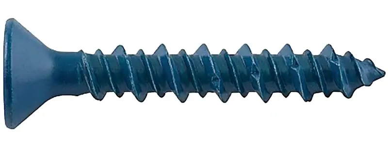Authentic DEWALT UltraCon+ Series DFM12742 Concrete Screw Anchor, 3/16 in Dia, 1-3/4 in L, Carbon Steel, Zinc Stalgard