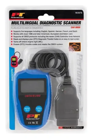 One Day Deal Performance Tool OBDII 1 pc Multi-Lingual Automotive Diagnostic Scanner