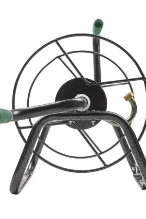 Hot Picks Yard Butler 75 ft. Silver Free Standing Hose Reel