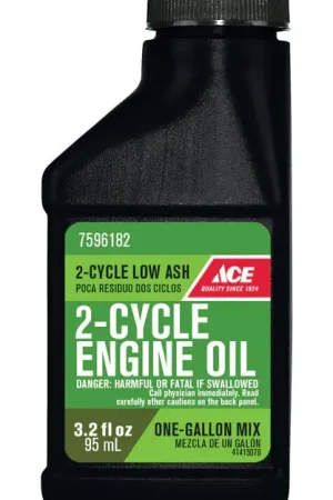 Ace 2-Cycle 40:1 Low Ash Engine Oil 3.2 oz, Pack of 12 Top Pick