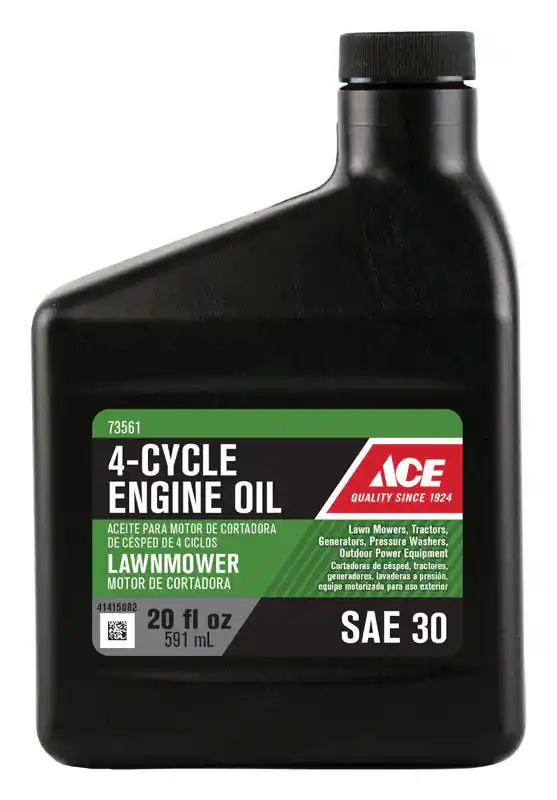Ace SAE 30 4-Cycle Lawn Mower Motor Oil 20 oz 1 pk, Pack of 12 Certified