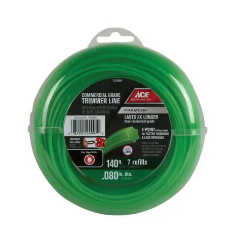 Ace Premium Commercial Grade 0.080 in. D X 140 ft. L Trimmer Line, Pack of 6 Must Have