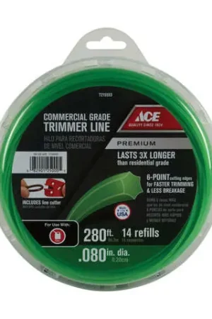 Ace Premium Commercial Grade 0.080 in. D X 280 ft. L Trimmer Line Certified