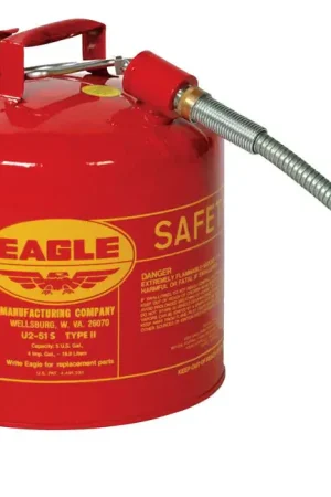 While Supplies Last Eagle Steel Safety Gas Can 5 gal