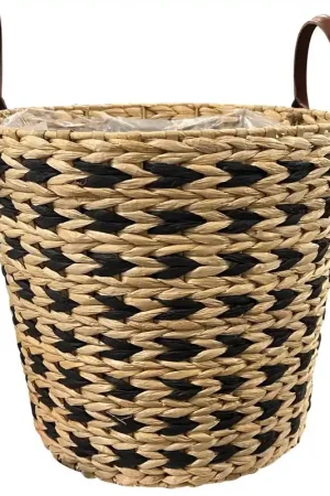 Classic Home & Garden 9.8 in. H X 11 in. D Natural Fiber Mali Planter Brown Buy Online