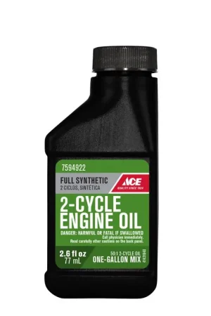Ace Full Synthetic 2-Cycle 50:1 Engine Oil 2.6 oz, Pack of 12 Genuine