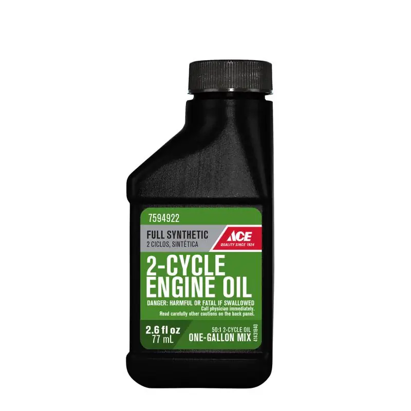 Ace Full Synthetic 2-Cycle 50:1 Engine Oil 2.6 oz, Pack of 12 Genuine