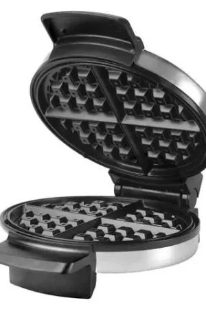 Black+Decker 4 waffle Brushed Silver Stainless Steel Belgian Waffle Maker New Release