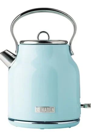 Haden Heritage Turquoise Traditional Stainless Steel 1.7 L Electric Tea Kettle Latest