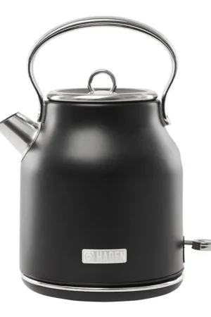 Express Delivery Haden Heritage Black Retro Stainless Steel 1.7 L Electric Tea Kettle