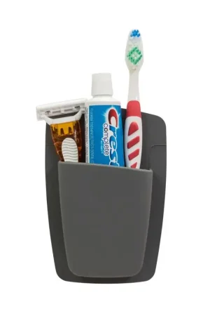 Sttelli Gray Silicone Caddy/Razor/Toothbrush Holder Limited Time