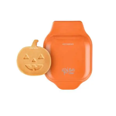 Clearance Rise by Dash Jack-O-Lantern 1 waffle Orange Plastic Waffle Maker