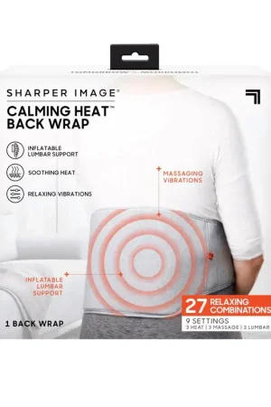 Big Sale Sharper Image Calming Heat Back Wrap Fabric 1 pk