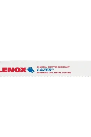 Affordable Lenox LAZER 24905T9110R Reciprocating Saw Blade, 1 in W, 9 in L, 10 TPI, HSS Cutting Edge