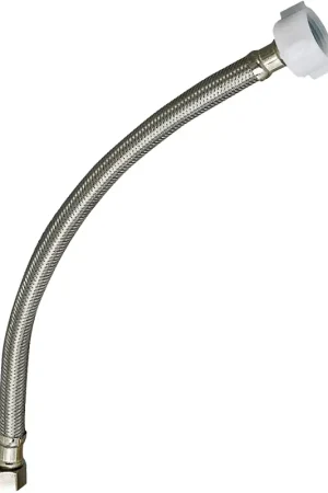Big Sale Plumb Pak EZ Series PP23812 Toilet Supply Tube, 12 in L, 1/2 in Inlet, Compression Inlet, 7/8 in Outlet