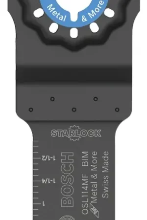 Authentic Bosch Starlock OSL114MF Oscillating Blade, 1-1/4 in, Bi-Metal, 1/PK