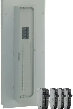ABB TM3220CCUB2K Load Center, 2 -Pole, 200 A, 32 -Space, 40 -Circuit, Main Breaker, NEMA 1 Enclosure, Gray Factory Price