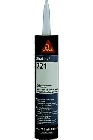 Sikaflex 90893 221, 10.3 oz., Black Certified