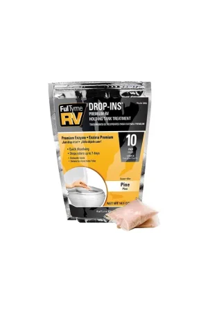 Fast Shipping FulTyme RV 3998 Premium RV Holding Tank Treatment Drop-INs, Pine Scent
