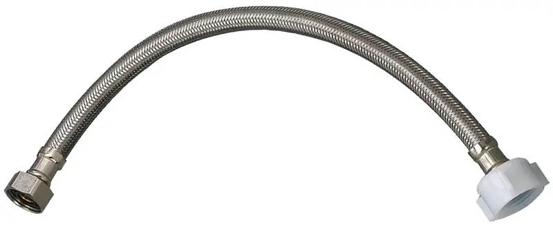 Buy Online Plumb Pak EZ Series PP23856 Toilet Supply Tube, 1/2 in Inlet, Flare Inlet, 7/8 in Outlet, Ballcock Outlet, 12 in L