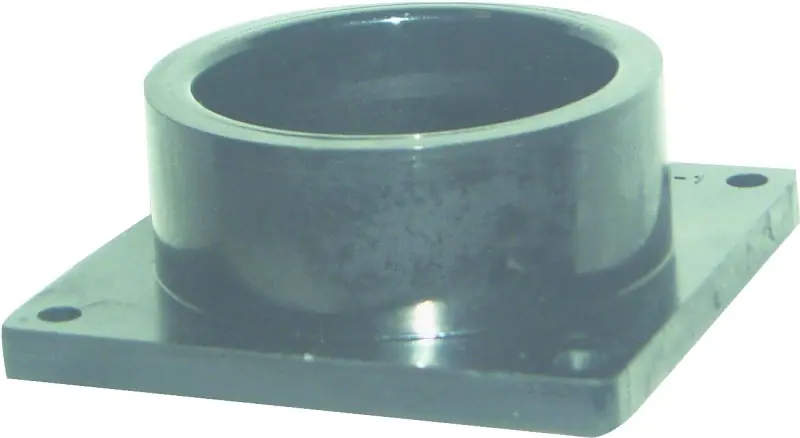 Buy Direct US Hardware RV-700C Socket with Flange, 1-1/2 in ID, Slip, ABS, Black