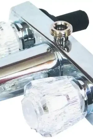 Bargain US Hardware RV-022B Tub and Shower Diverter, 1/2 in Connection, Plastic, Chrome