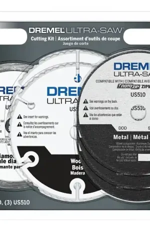 Top Pick Dremel Ultra-Saw US700 Cutting Wheel Kit, 6-Piece, Carbide/Diamond
