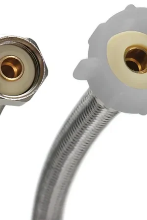 Buy Today Fluidmaster B4T20 Toilet Connector, 20 in L, 1/2 in Inlet, FIP Inlet, 7/8 in Outlet, Ballcock Outlet